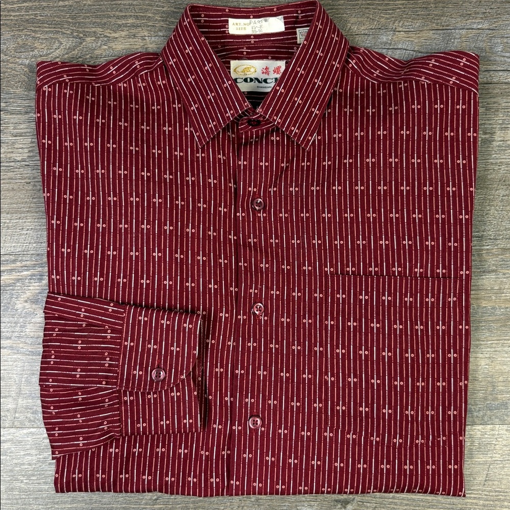 Vintage Conch Shanghai Button-Up Shirt – Men’s 15-31 (38-76) - Picture 1 of 8